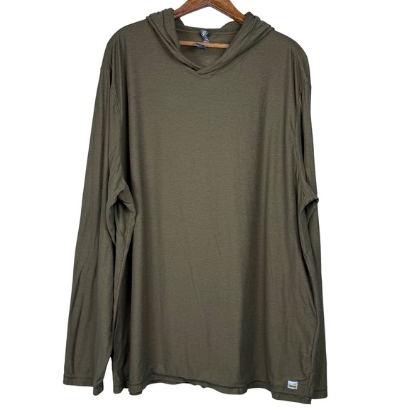 Vuori Other - Vuori Strato Tech Hoodie Mens 3XL Dark Oregano Heather Green V1019 Pullover